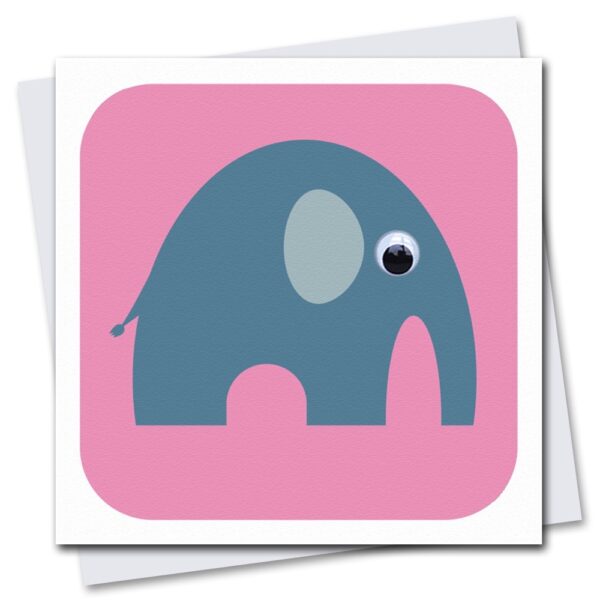 Elwyn Elephant Pink Stripey Cats