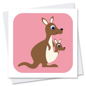 kangaroo birthday card