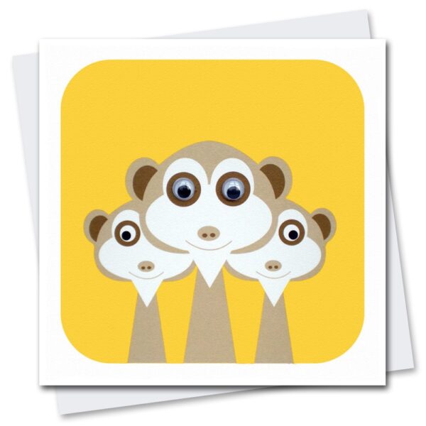 033-Meerkats-Children's-Birthday-Card-Stripey-Cats