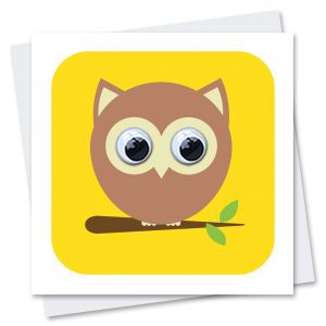 owl birthday card
