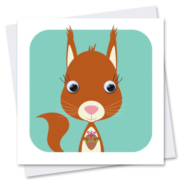 049 Pip Squirrel red squirrel birthday card