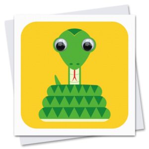 Children's Birthday Card with googly eyes