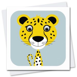 Children's Birthday Card with googly eyes