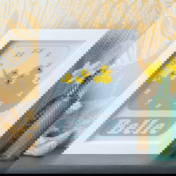 1021-1-Rubber-Duck-Clock Personalised Children's Clock