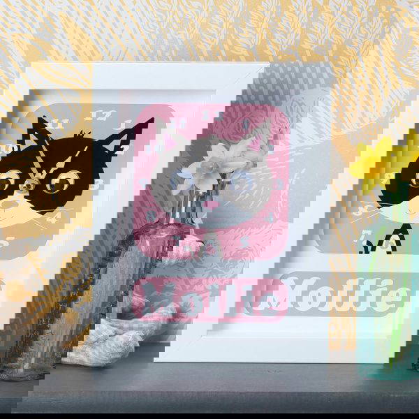 1035-1-Cat-Clock Personalised Children's Clock