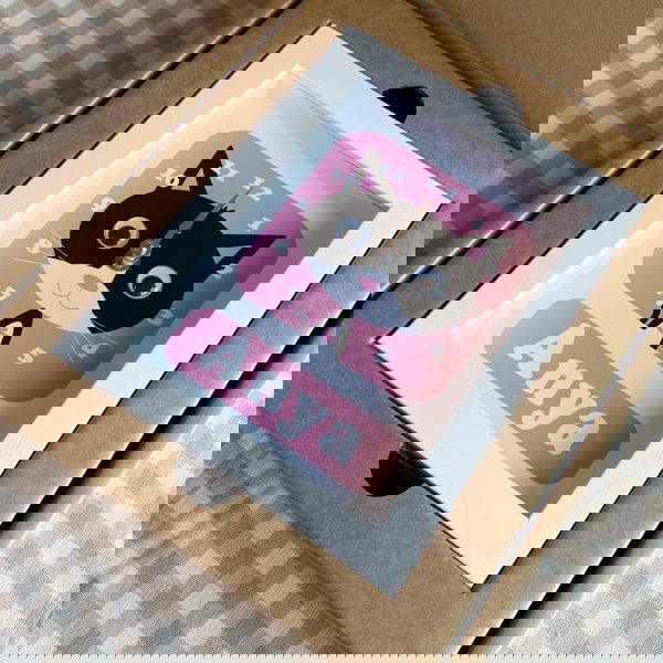 1035-2-Cat-Clock Personalised Children's Clock in gift box