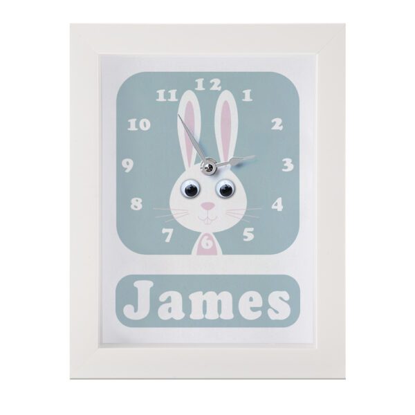 1055B-Rabbit-Clock Personalised Children's Clock