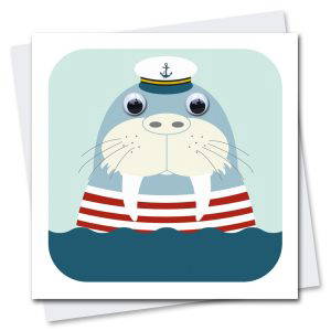 Children's Birthday card with googly eyes