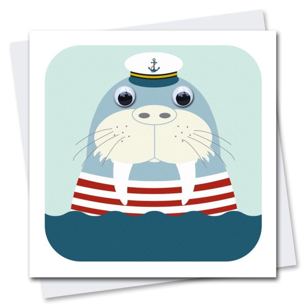 Children's Birthday card with googly eyes