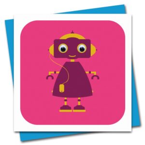 Children's Birthday Card with googly eyes