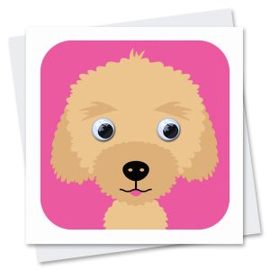 cockapoo dog birthday card