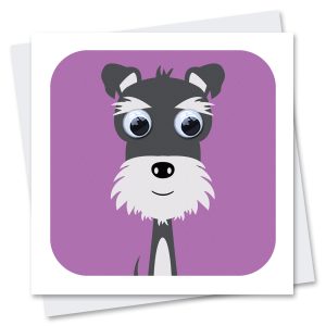 schnauzer dog card