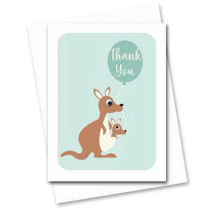 mini thank you card from child