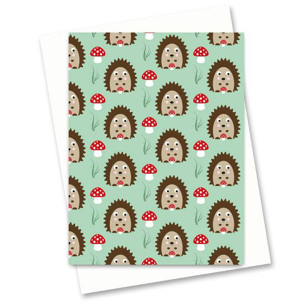 311 Woodland Notelet Card mini woodland notelet card