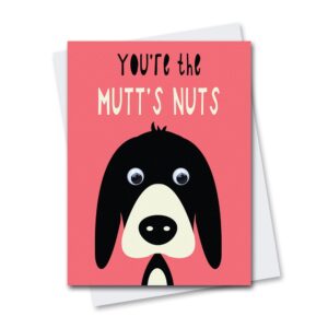 Funny Dog Card with googly eyes
