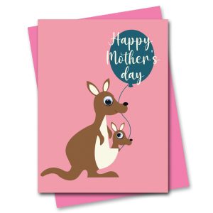 Mother's day card with googly eyes