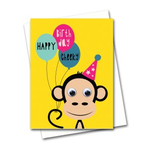 monkey birthday card