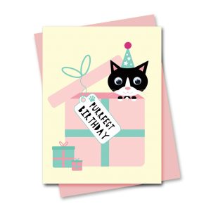 cat birthday card