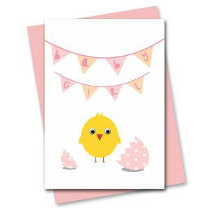 new baby girl card