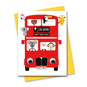 london bus birthday card