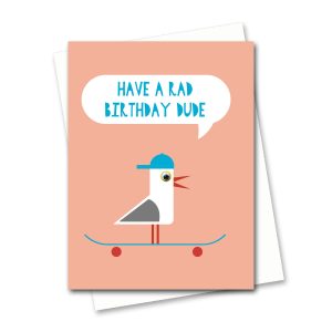 skateboarder birthday card