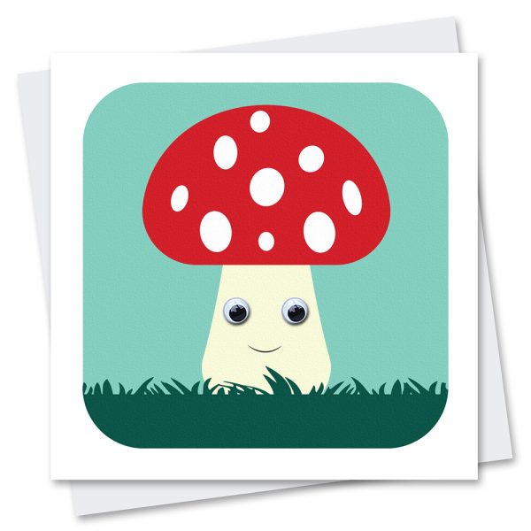 Mushroom fungi foraging card