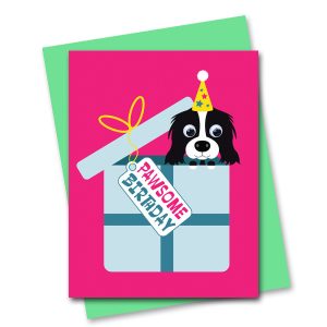 puppy birthday card