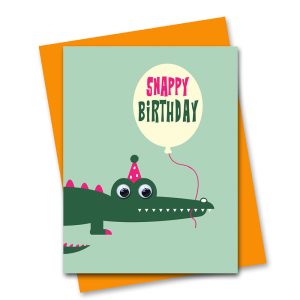 crocodile birthday card