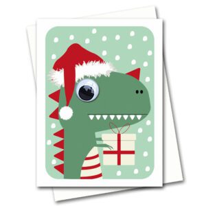 Christmas Dinosaur Card