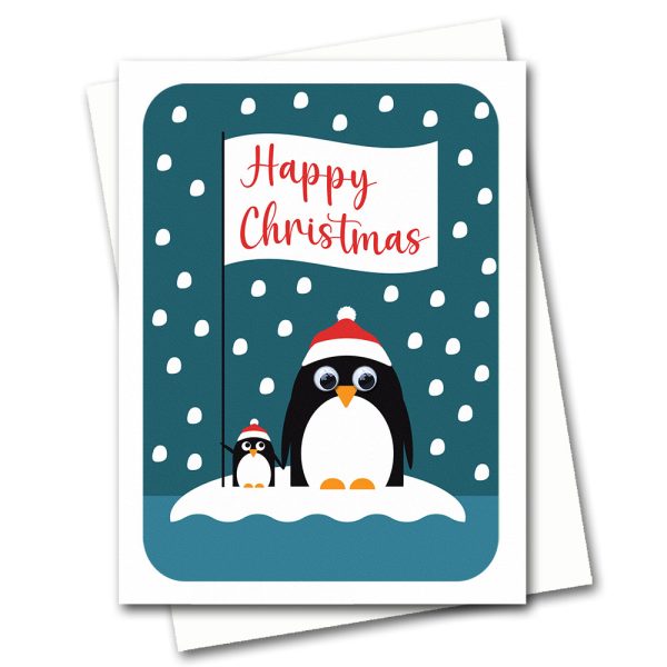 Happy Christmas Penguins Card