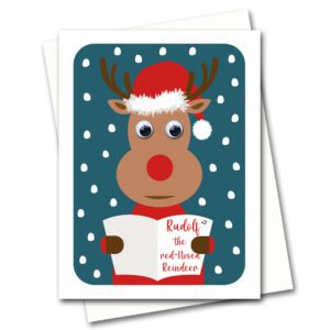 Rudolph Christmas Card