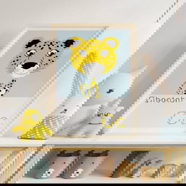 C-is-for-Cheetah-Animal-Alphabet-Print-kids-room-decor Children's alphabet print featuring a Cheetah