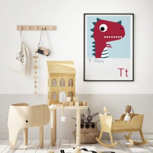 T rex Dinosaur Print