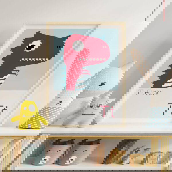 T rex dinosaur print