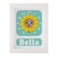 Yellow Sunflower clock with a green background