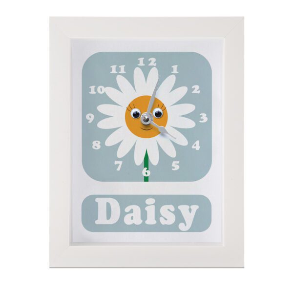 1077B-Daisy Flower Clock daisy flower childs nursery clock