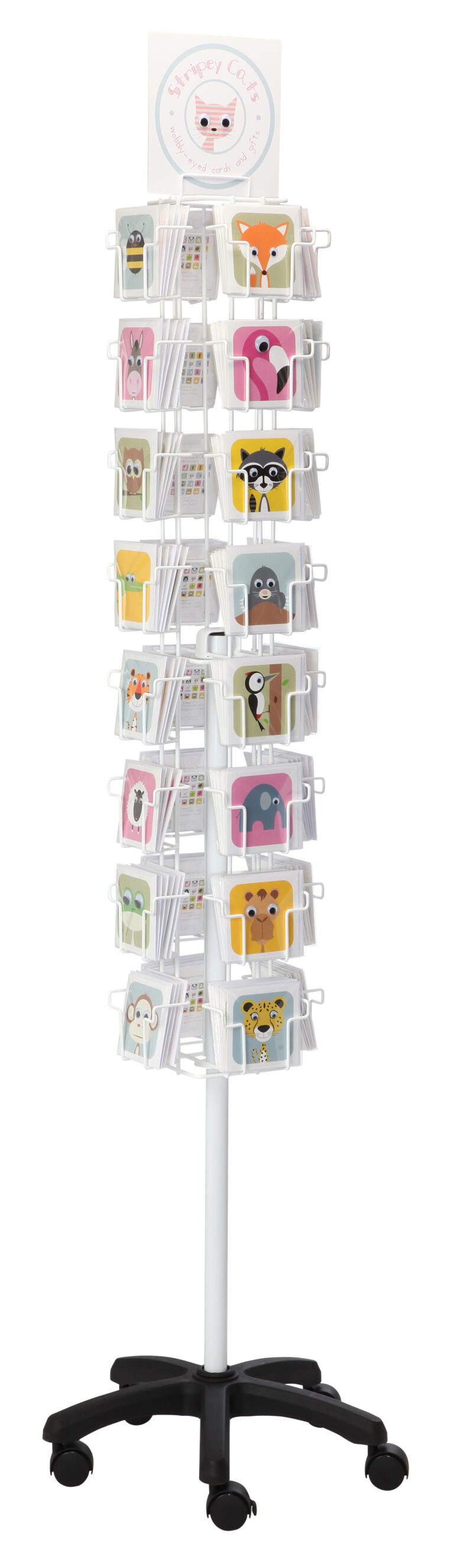 32 pocket stripey Cats cards spinner