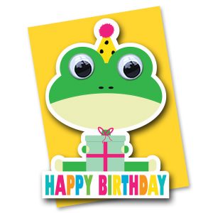 frog birthday card