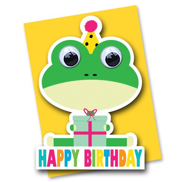 frog birthday card