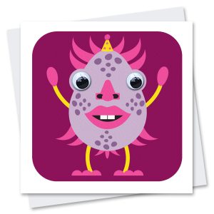 monster birthday card
