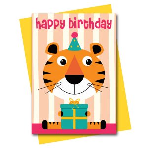 tiger birthday card