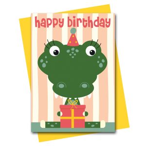 croc birthday card