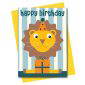 lion birthday card