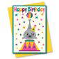 circus birthday card balancing seal