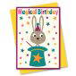magical birthday rabbit birthday card