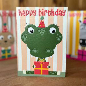 crocodile birthday card