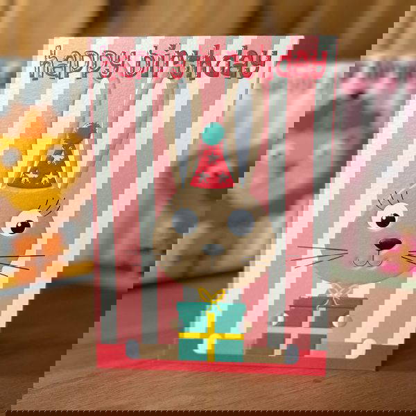 The Birthday Bunch Rabbit Card rabbit birthday card