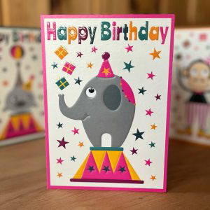 elephant birthday card