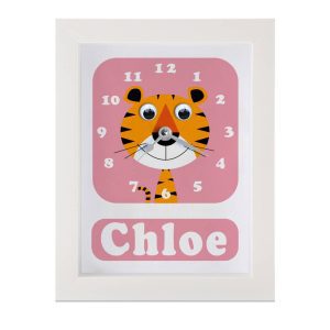 Personalised Children’s Tiger Clock 2 Personalised Children's Tiger Clock