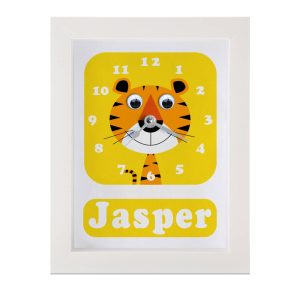Personalised Children's Tiger Clock